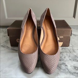 Corso Como Leather Suede Morrison Ballet Flats